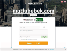 Tablet Screenshot of mutlubebek.com